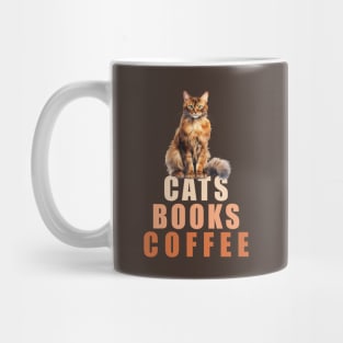 Cats, Books, Coffee II Mug